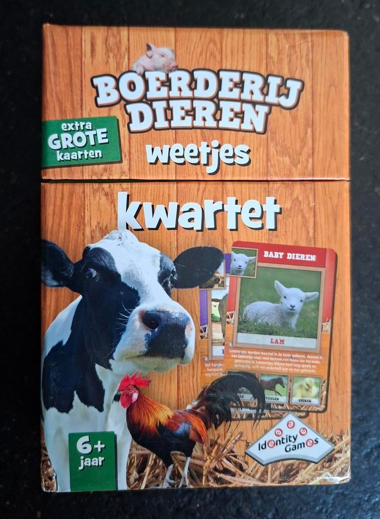 Boerderij dieren weetjes kwartet, Ophalen of Verzenden, Zo goed als nieuw, Kwartet(ten)
