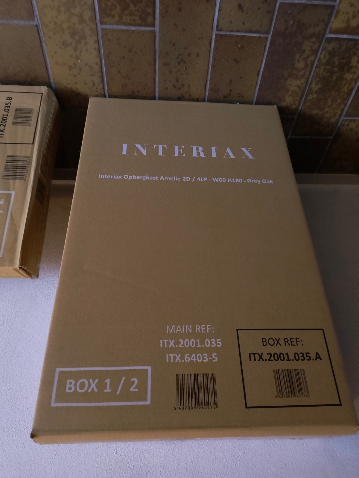Legkast 180x60x40 cm - Interiax Opbergkast Amelie, Huis en Inrichting, Kasten | Kledingkasten, Ophalen, Met deur(en), Nieuw, 50 tot 100 cm