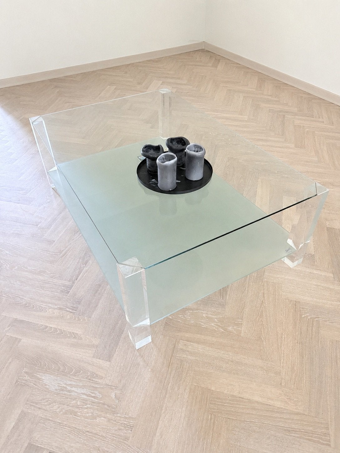 Glazen tafel, Ophalen, 100 tot 150 cm, 50 tot 100 cm, Glas