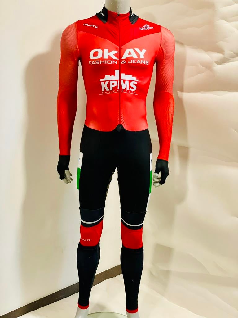 Schaatskleding schaatspak marathonpak snelpak speedsuit M, Ophalen of Verzenden, Gebruikt