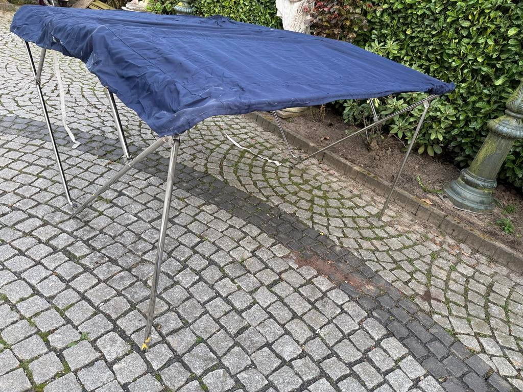 Biminitop blauw, Ophalen, Gebruikt, Toebehoren, Minder dan 15 m²