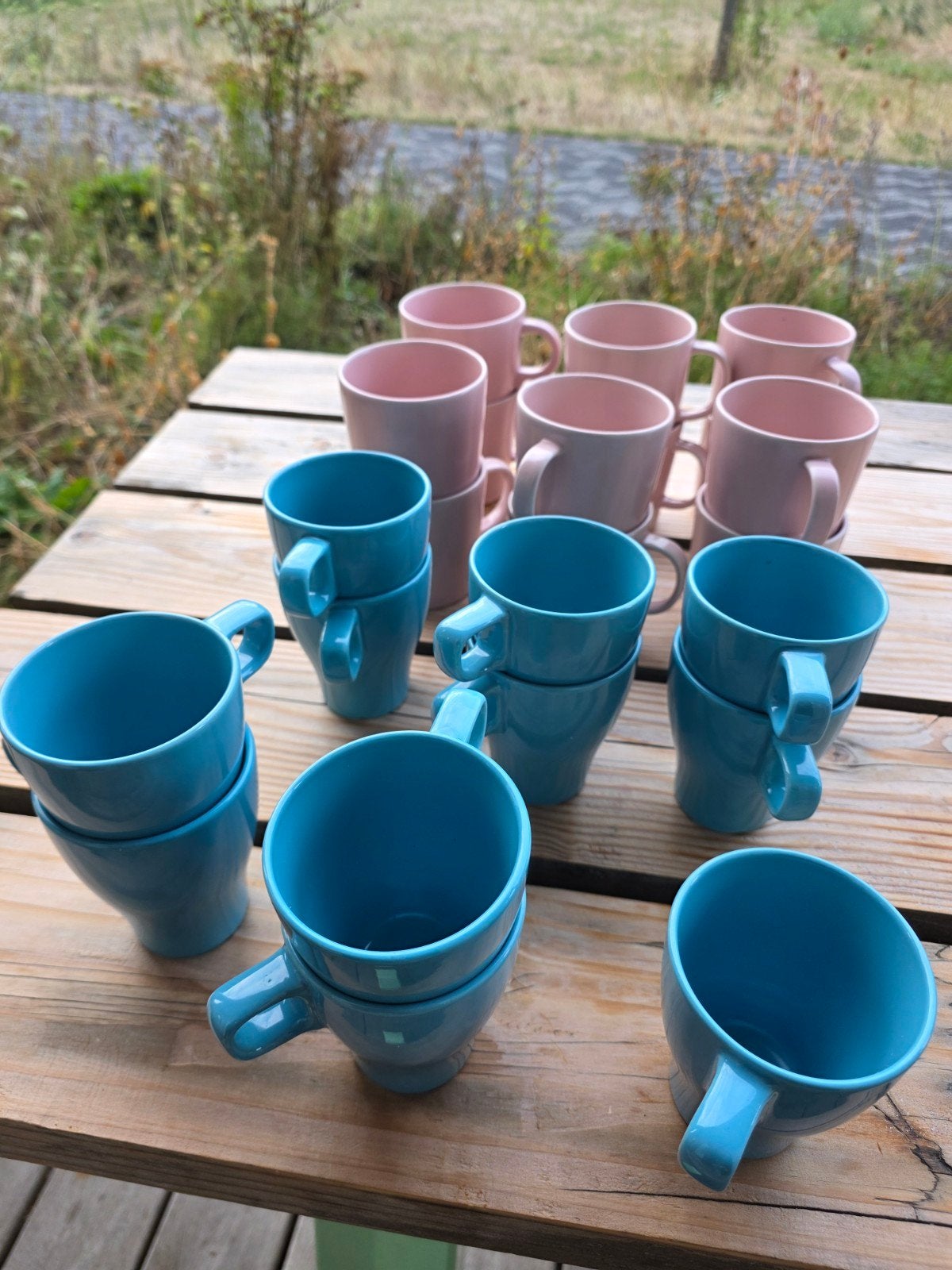 Servies voor bruiloft: 27 kommen en 23 mokken (oa. IKEA), Gebruikt, Ophalen of Verzenden, Kom(men), Overige stijlen