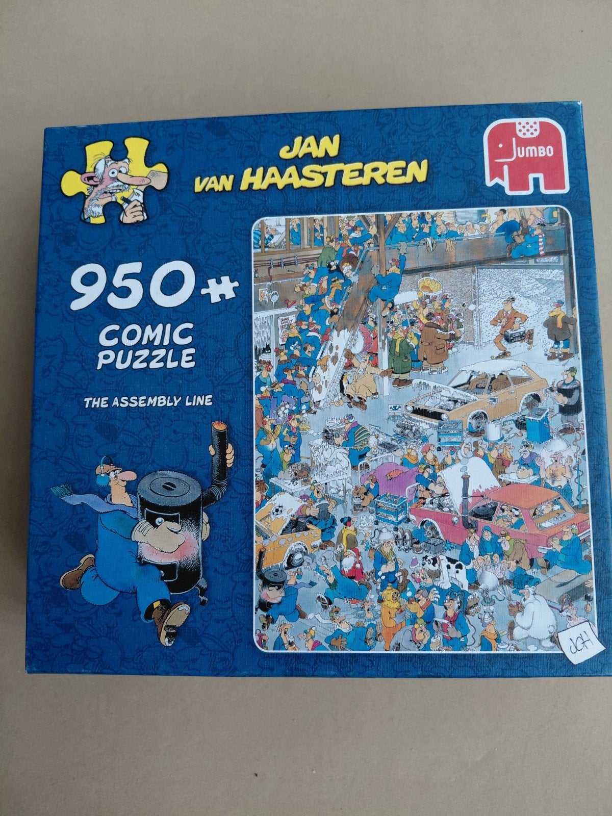 Jan van Haasteren De Assembly Line 950+ stukjes, Ophalen of Verzenden, 500 t/m 1500 stukjes, Gebruikt, Legpuzzel