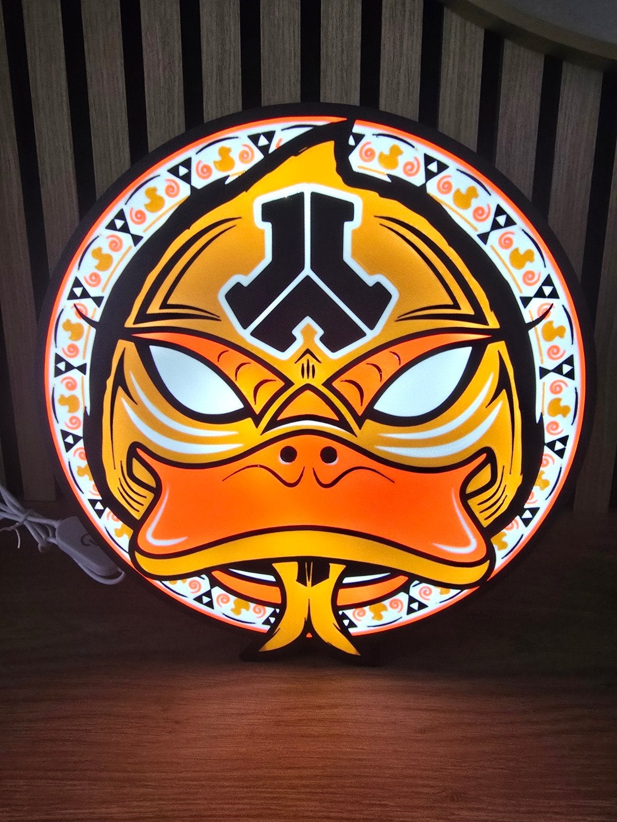 Defqon.1 Dragonduck LED Lamp - Uniek Lichtobject, Kunststof, Meerkleurig, Overige fittingen, Ophalen of Verzenden