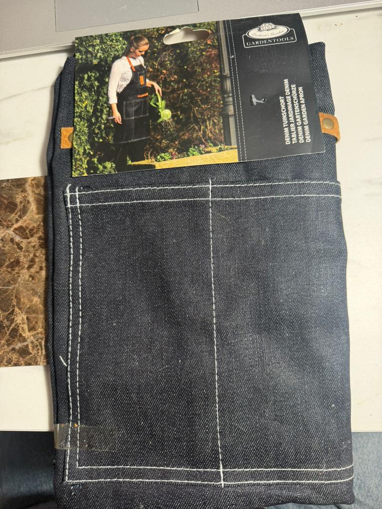 Esschert Design denim tuinschort | nieuw met kaartje, Dames, Overall, Nieuw, Ophalen of Verzenden
