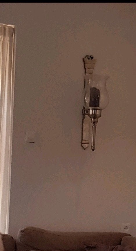 Eichholtz wall lantern datcha, Windlicht, Ophalen of Verzenden, Zilver, Glas