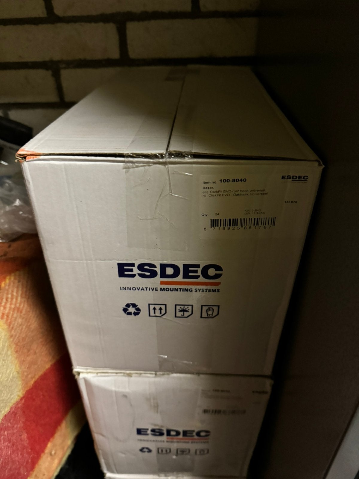 Esdec ClickFit EVO dakhaken, 60 cm of meer, Keramiek, Zo goed als nieuw, 10 m² of meer