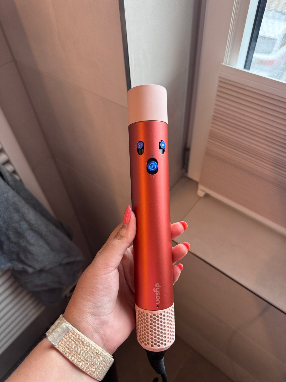 Dyson Airwrap Long in koper/roze, Ophalen of Verzenden, Zo goed als nieuw, Haarverzorging