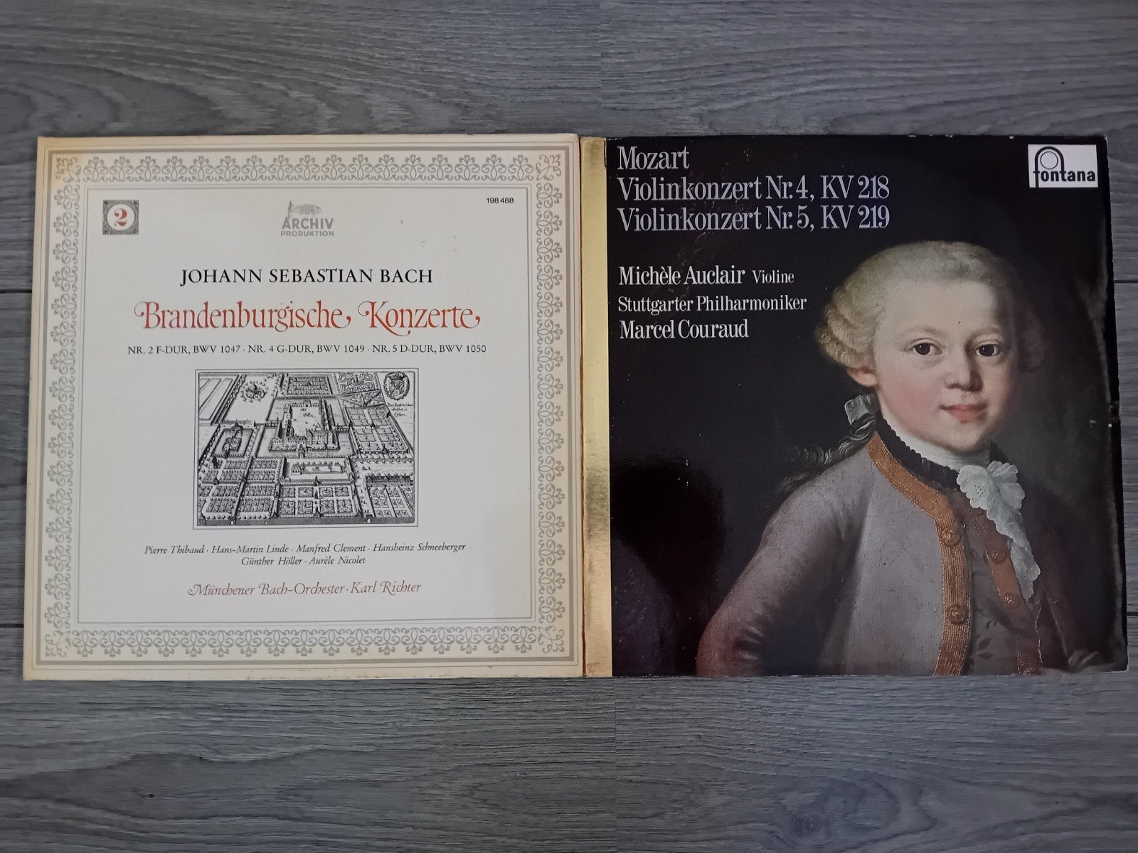 Bach Brandenburgse Concerten & Mozart Vioolconcerten LP's, Gebruikt, Ophalen of Verzenden, 12 inch, Orkest of Ballet