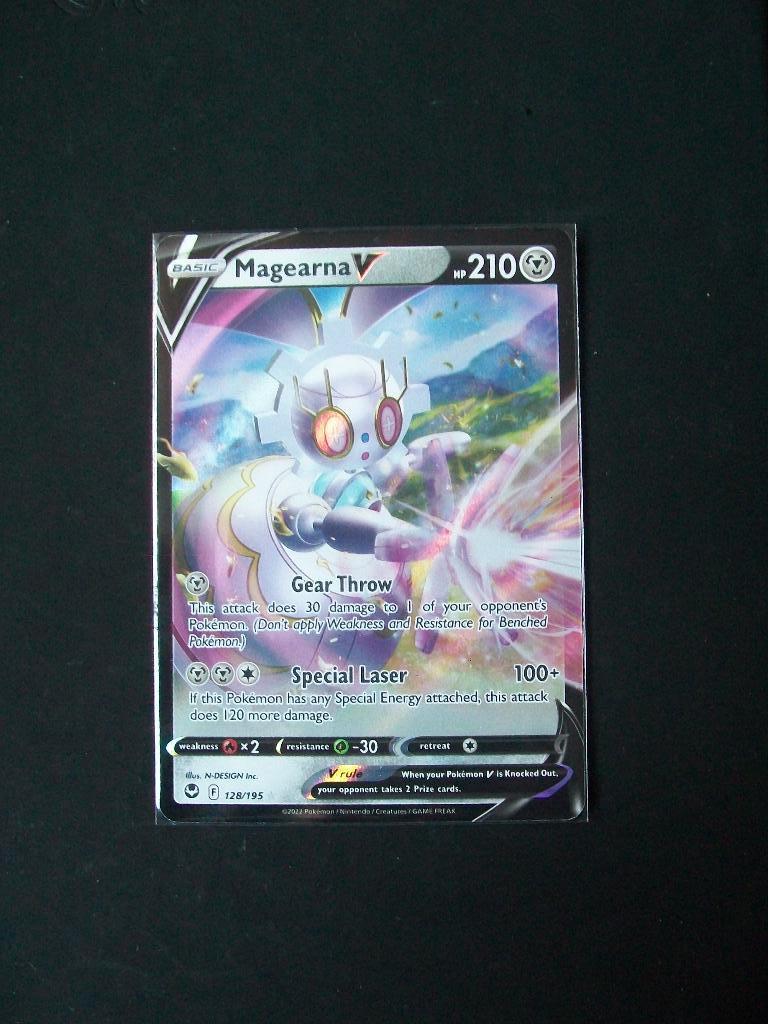8449: Nieuwe Pokemon Kaart MAGEARNA V HP 210 (128/195), Verzenden, Nieuw, Losse kaart, Foil