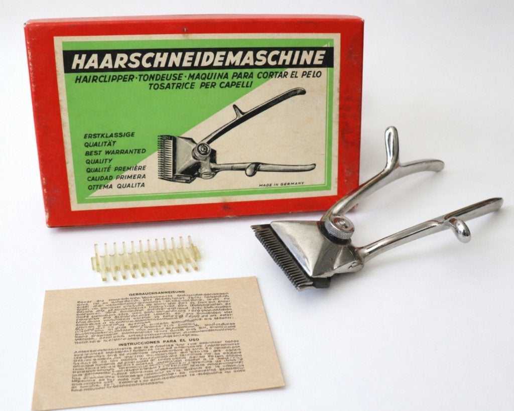 Vintage tondeuse van het merkt Adola met doos jaren 50/60, Ophalen of Verzenden, Persoonlijke verzorging