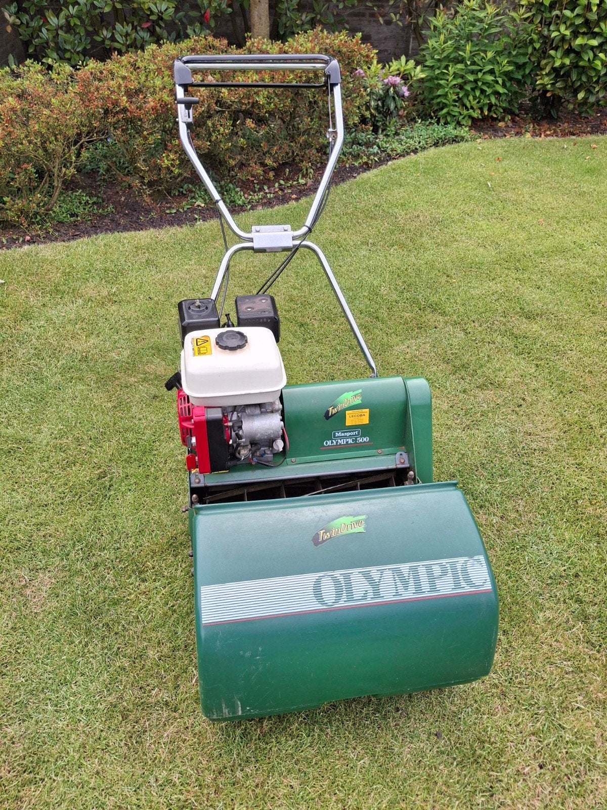 Masport Olympic 500 grasmaaier, Tuin en Terras, Grasmaaiers, Gebruikt, Kooimesmaaier, Ophalen