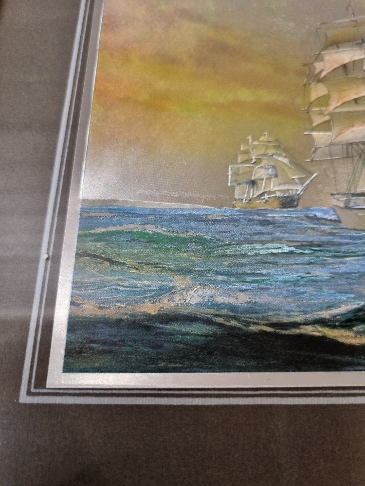 maritieme prent foil art zeilschepen, Ophalen of Verzenden, 'T Olde Gre-j, Info@toldegrej.nl, Endepoelstraat 20f Didam