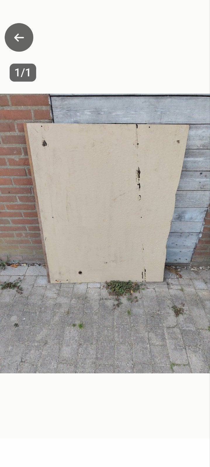 gratis trespa/hpl plaat 111x93x0.8, Doe-het-zelf en Verbouw, Ophalen, Gebruikt, HPL, Minder dan 20 mm