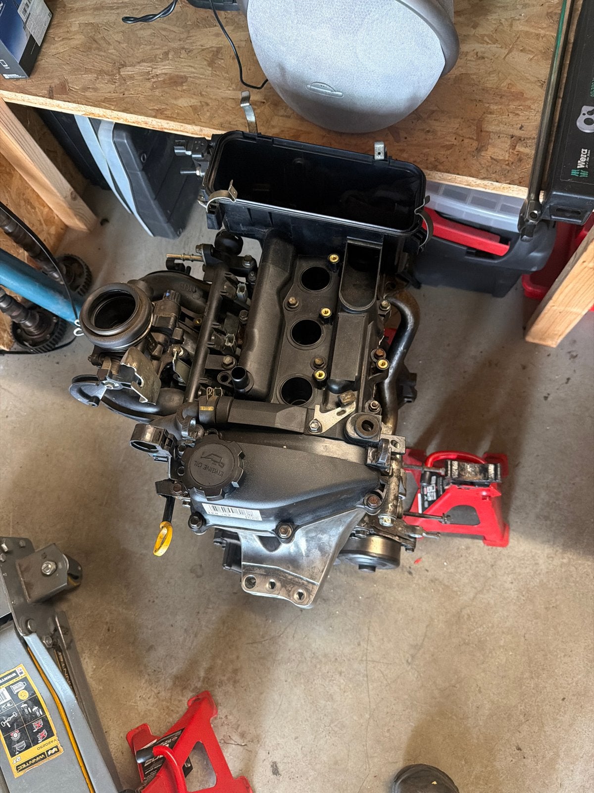 Toyota Aygo/C1/107 1KRFE Motorblok in onderdelen, Ophalen, Gebruikt