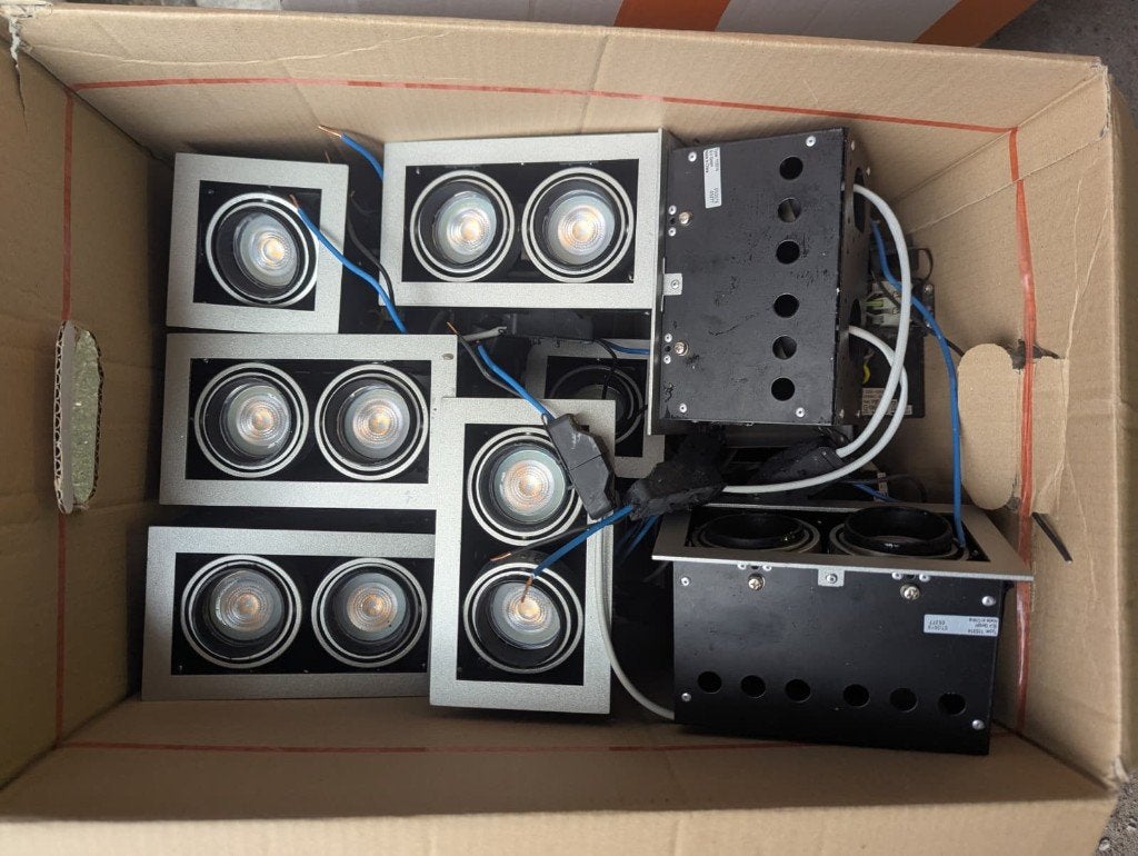 diverse Philips inbouw spots, GU10, Ophalen of Verzenden, Zo goed als nieuw, LED