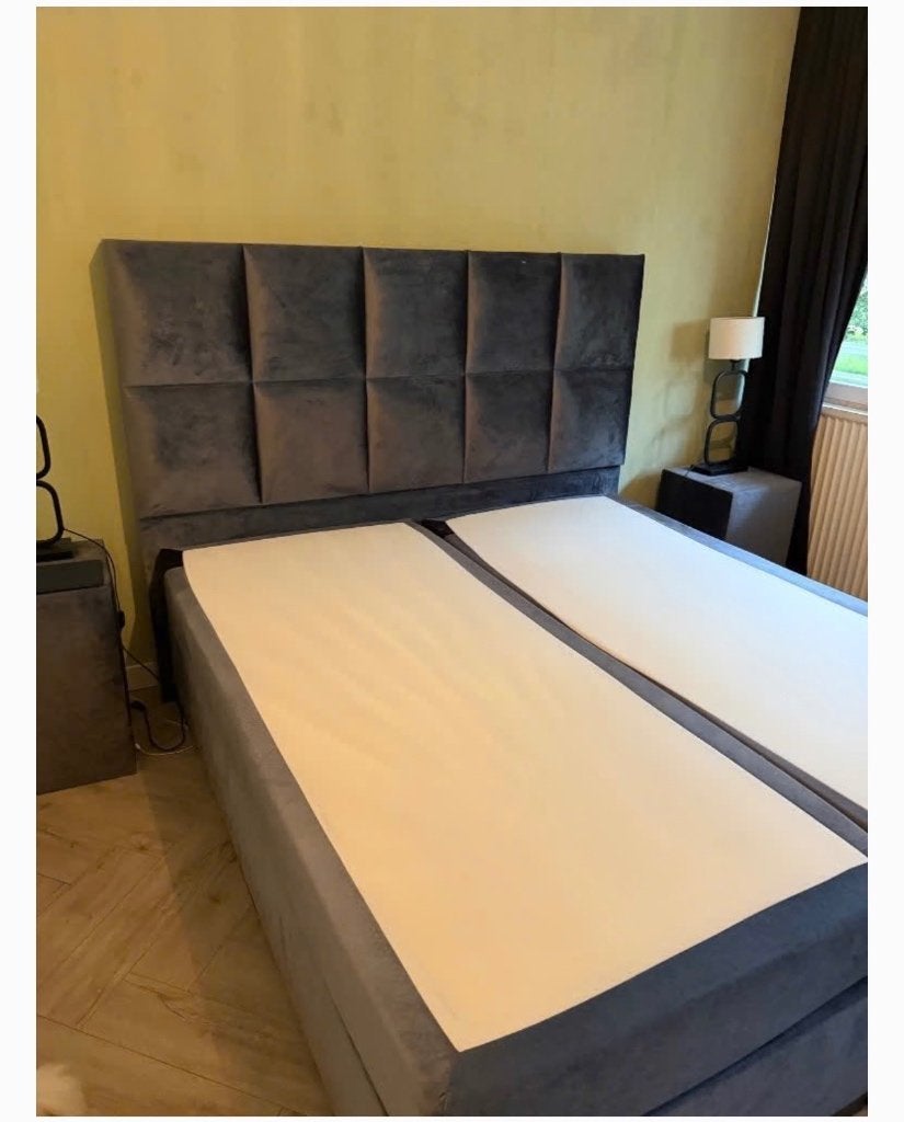 Tweepersoons boxspring 180x200, Ophalen, Tweepersoons, Zo goed als nieuw, 180 cm