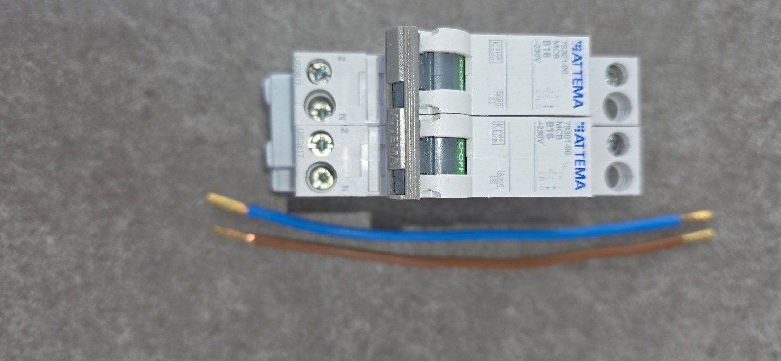 Attema fornuisautomaat 2x B16 230V, Ophalen of Verzenden, Nieuw, Attema, Installatieautomaat