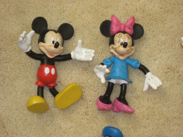Rubberen Disney figuren 6 stuks AH, Verzamelen, Ophalen of Verzenden, Overige figuren, Zo goed als nieuw, Beeldje of Figuurtje