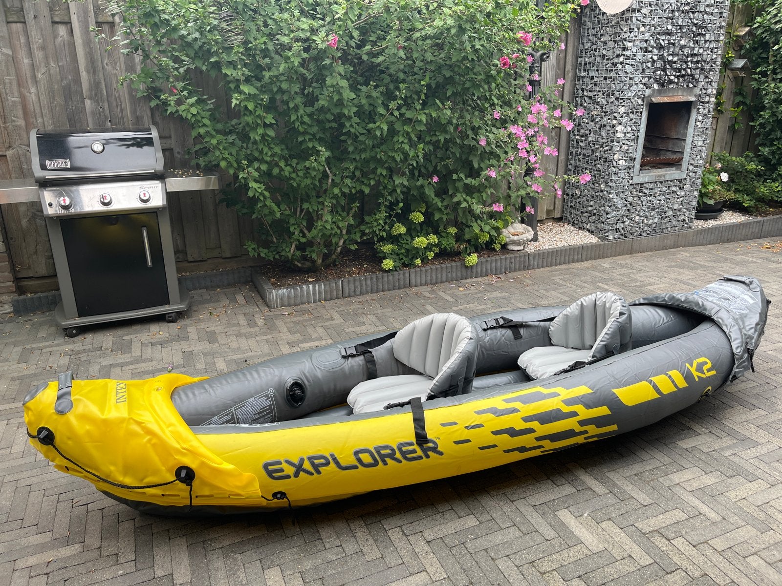 Intex Explorer K2 Opblaasbare Kajak - 2-persoons, Watersport en Boten, Ophalen, Opblaasbaar, Gebruikt, 2-persoons
