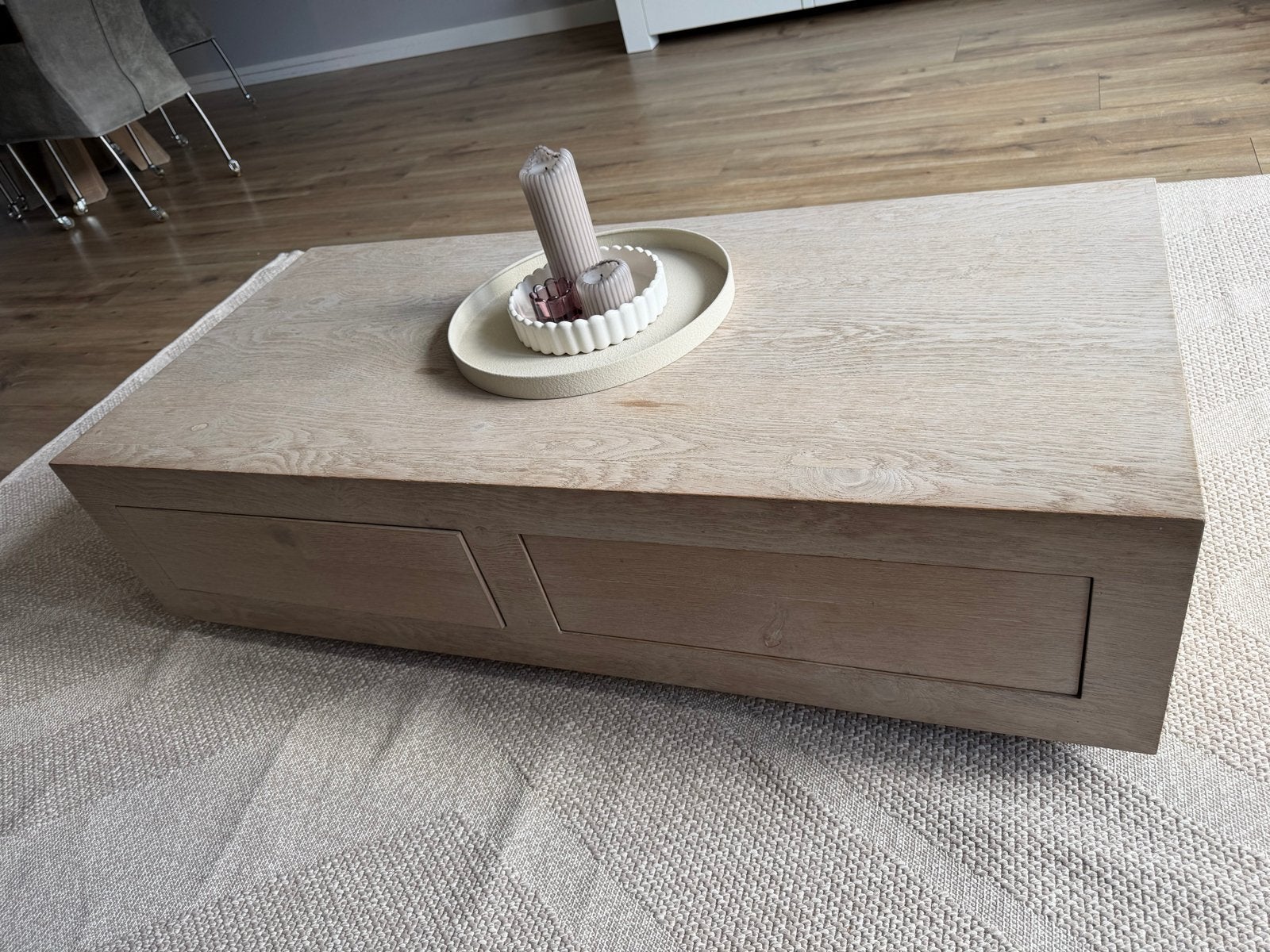 Salontafel Eijerkamp met 2 lades - Zo goed als nieuw, Huis en Inrichting, Ophalen, 100 tot 150 cm, 50 tot 100 cm, Zo goed als nieuw