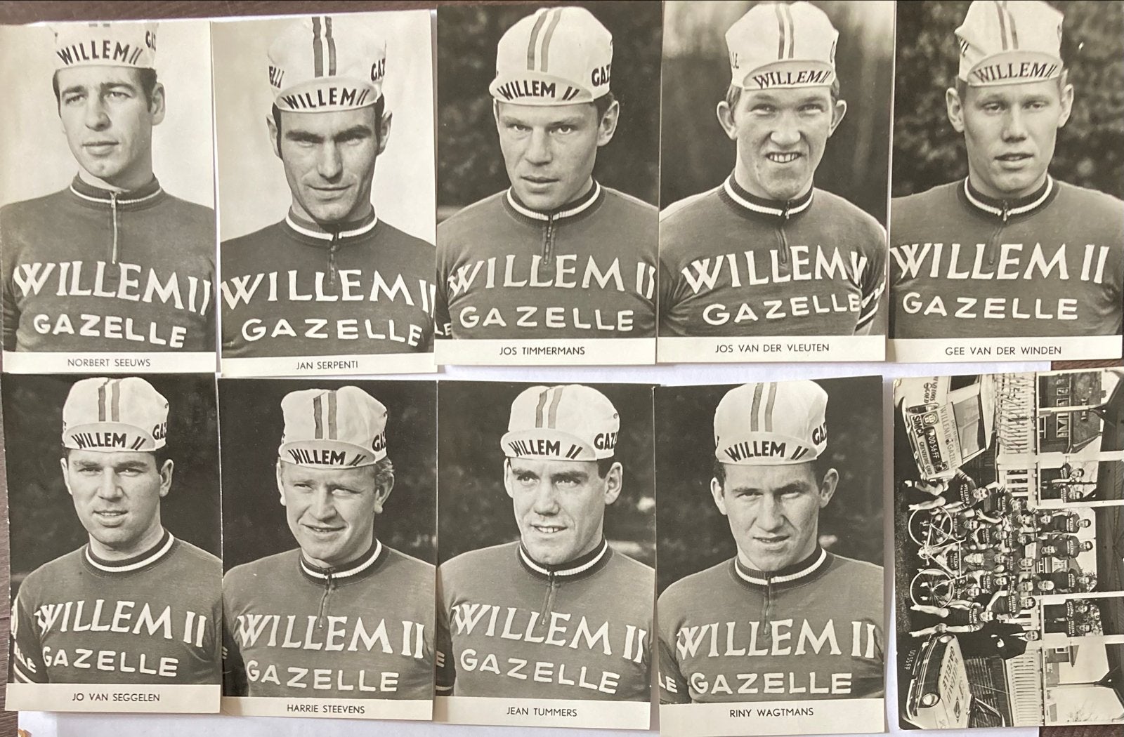 Willem II Gazelle Wielerteam 1969 - Ansichtkaarten, Verzamelen, Ophalen of Verzenden, 1960 tot 1980, Sport en Spel