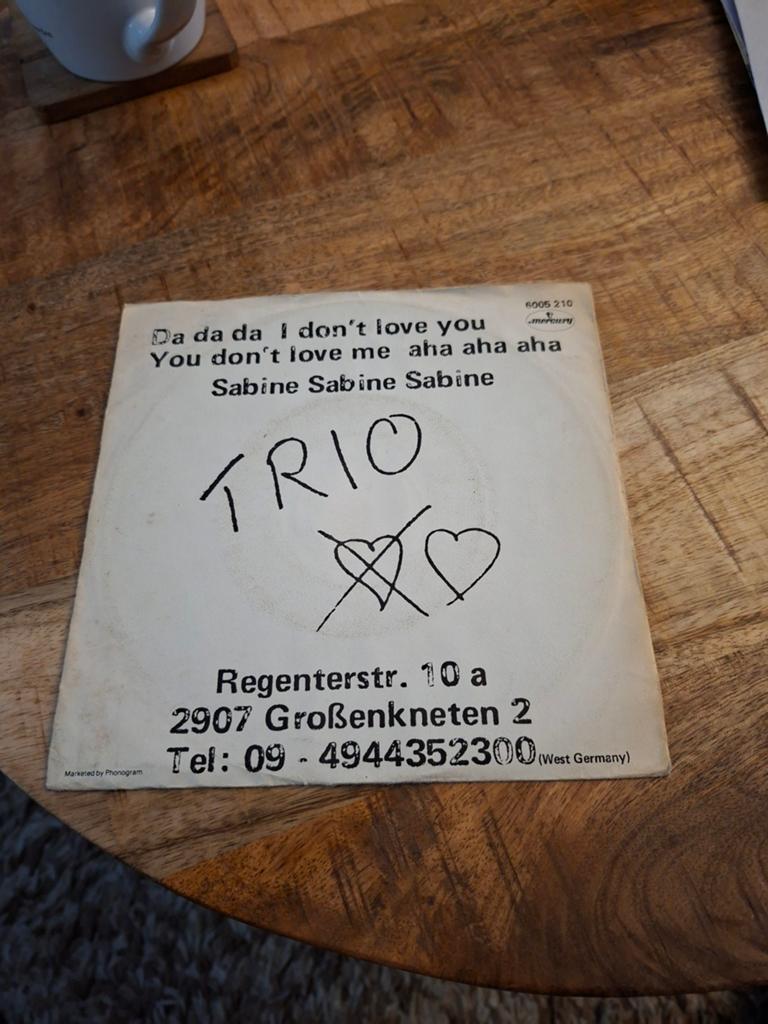 Trio / da da da i don't love you, you don't love me, Ophalen of Verzenden, Zo goed als nieuw, Pop