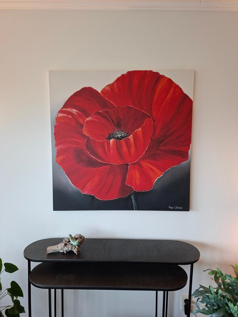 TEAB  Schilderij Klaproos100/100, Ophalen