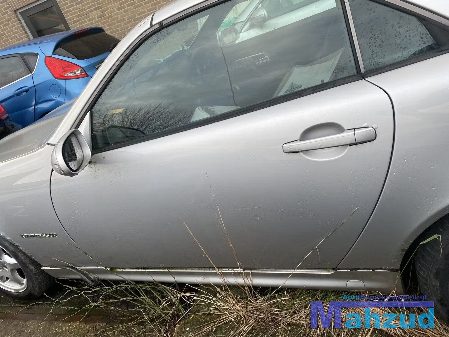 MERCEDES SLK R170 Zilver 744 Links DEUR Portier 1996-2004, Gebruikt, Mercedes-Benz AG, Deur, Mercedes-Benz