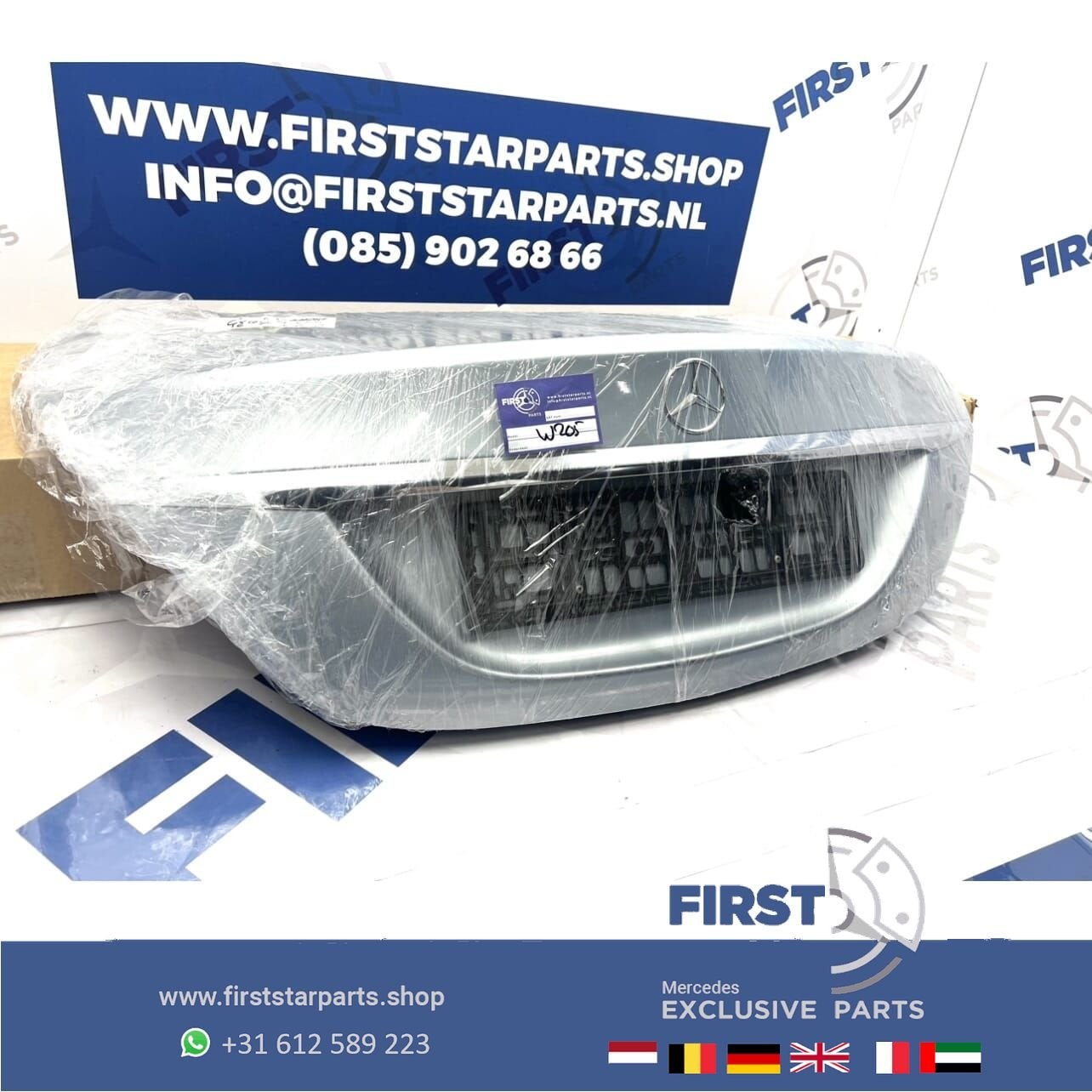 W205 C KLASSE ACHTERKLEP COMPLETE KOFFERKLEP KOFFERBAK origi, Gebruikt, Ophalen of Verzenden, Achter, -