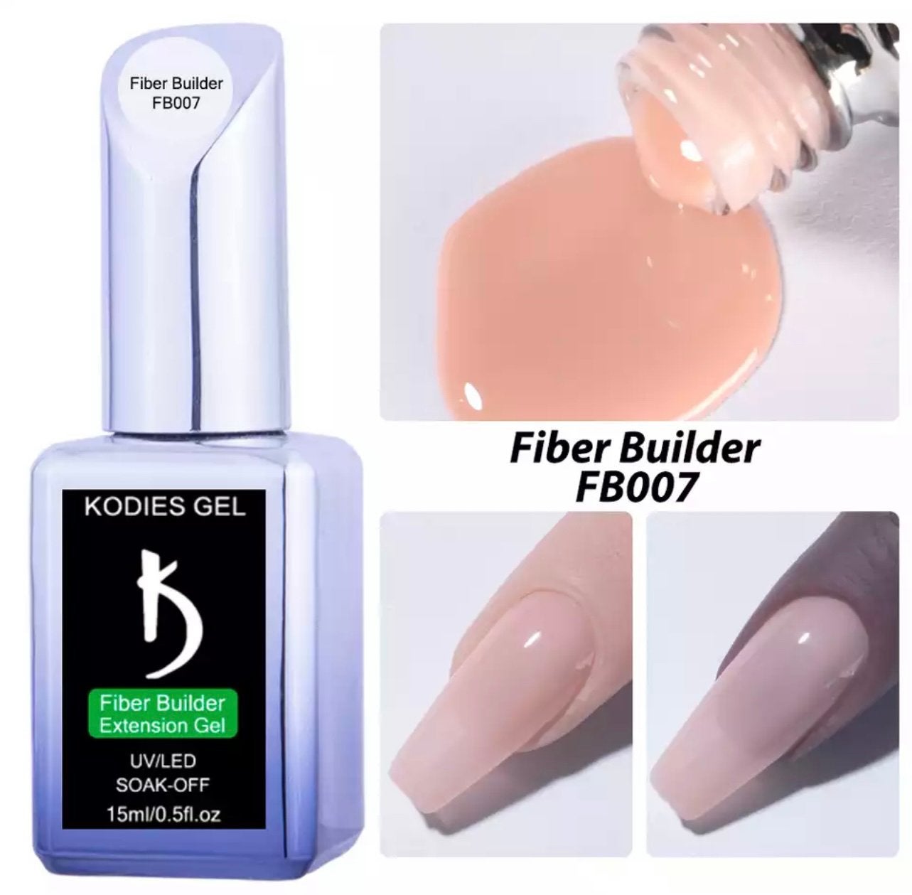 Builder Nail Extensions Gel 15ml., Overige kleuren, ., Nieuw, Ophalen of Verzenden