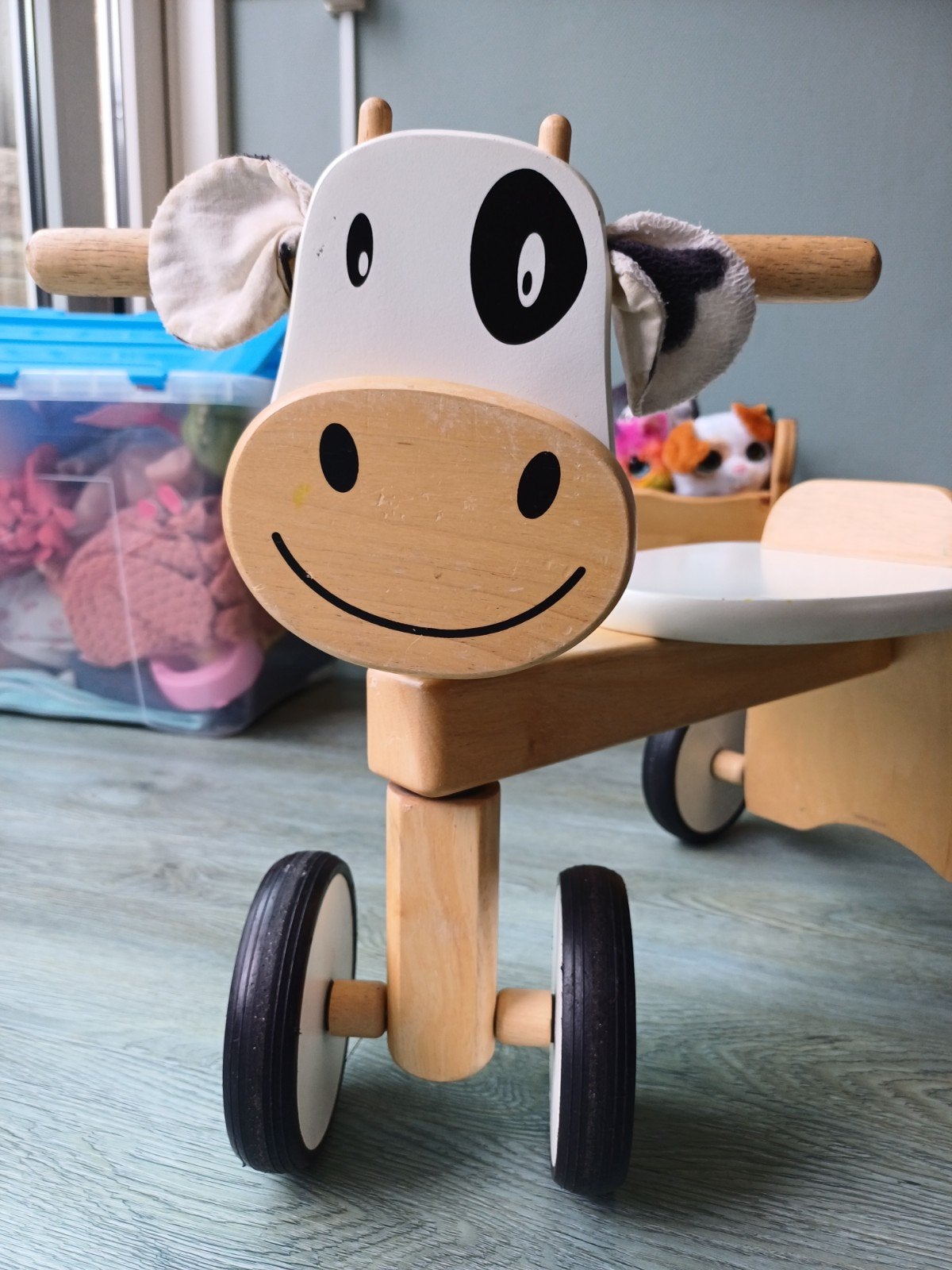 Leuke I'am Toys loopfiets koe voor binnen, Ophalen