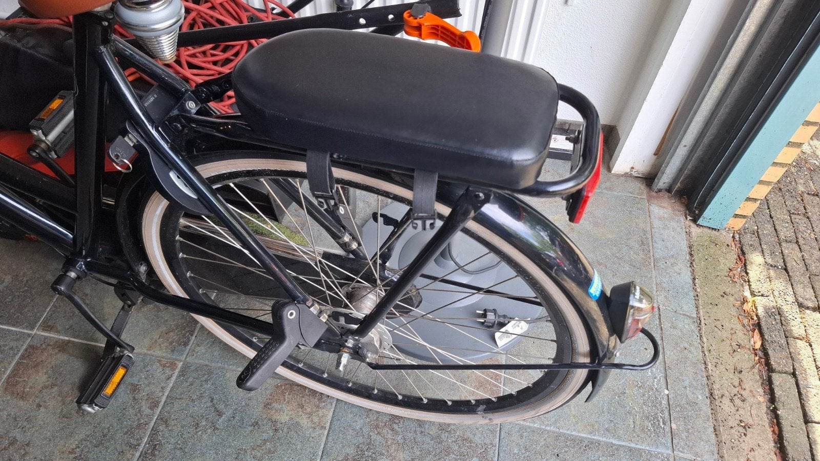 fietszitje + stepjes, Ophalen