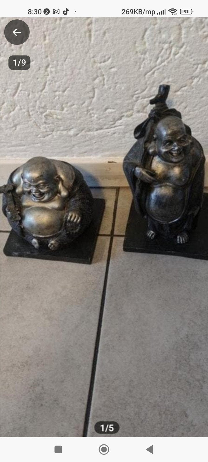 Boeddha beltjes verschillende hoog, Huis en Inrichting, Ophalen of Verzenden, Zo goed als nieuw
