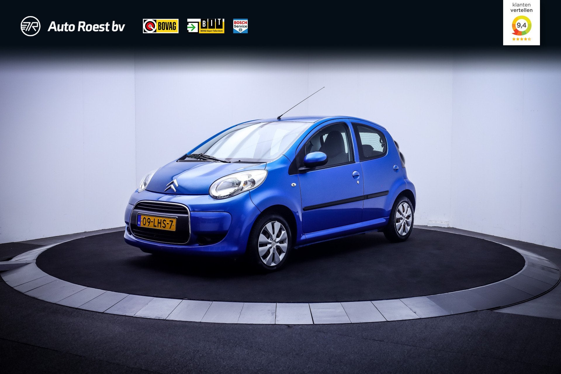 Citroën C1 1.0-12V AUTOMAAT Ambiance STUURBEKR.| CENTR VERG, Stof, Gebruikt, Zwart, C1