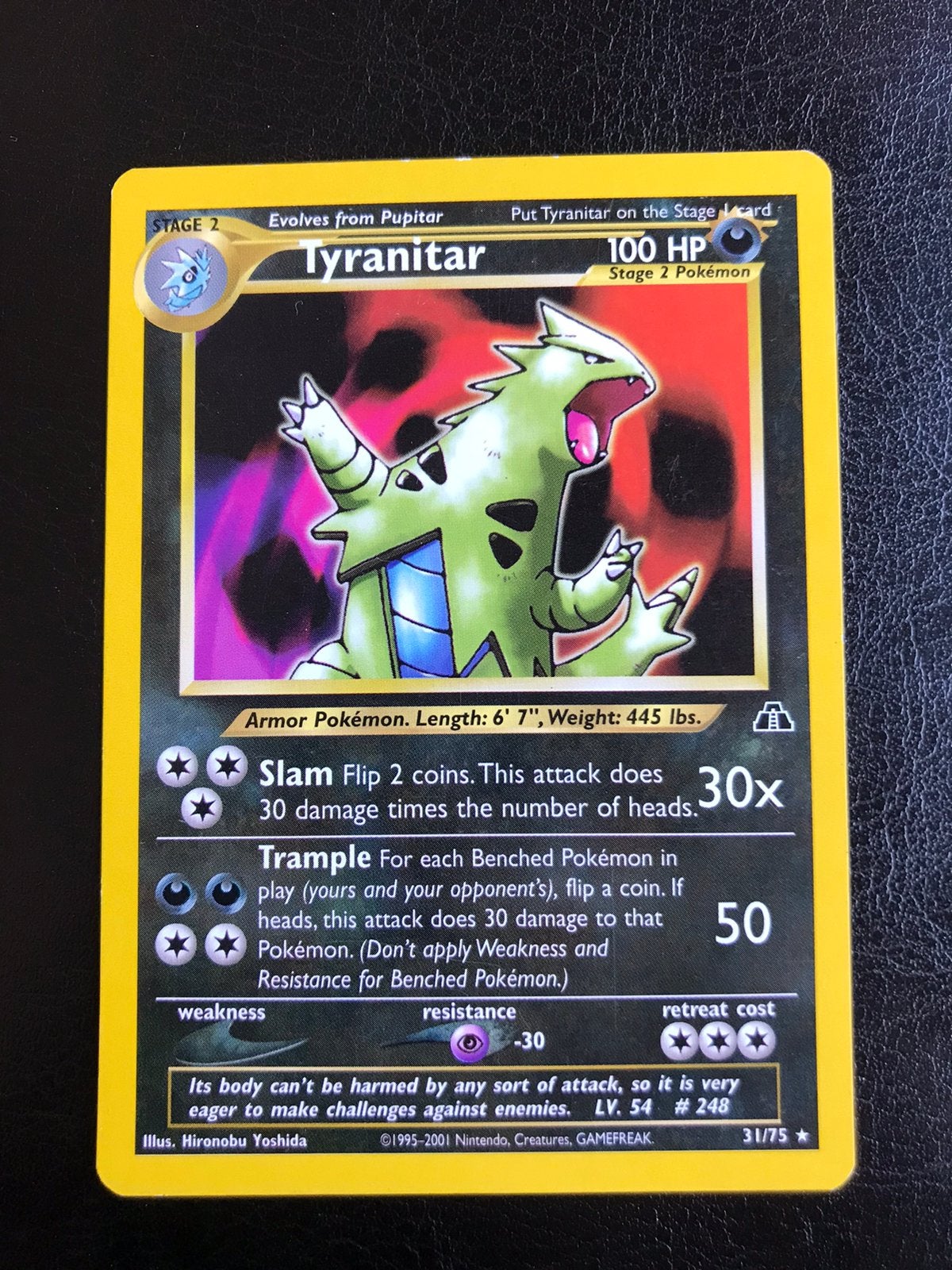 Tyranitar - Neo Discovery (near mint), Ophalen of Verzenden, Zo goed als nieuw