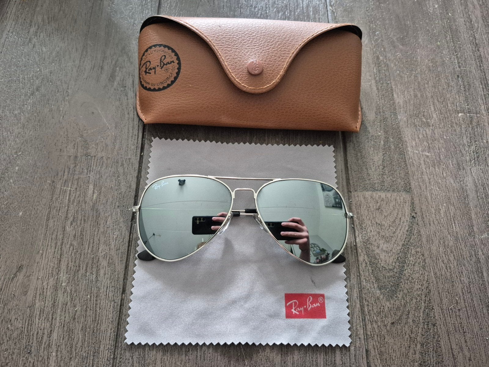 Ray-Ban Aviator zonnebril, Ophalen of Verzenden, Zo goed als nieuw, Zonnebril, Ray-Ban