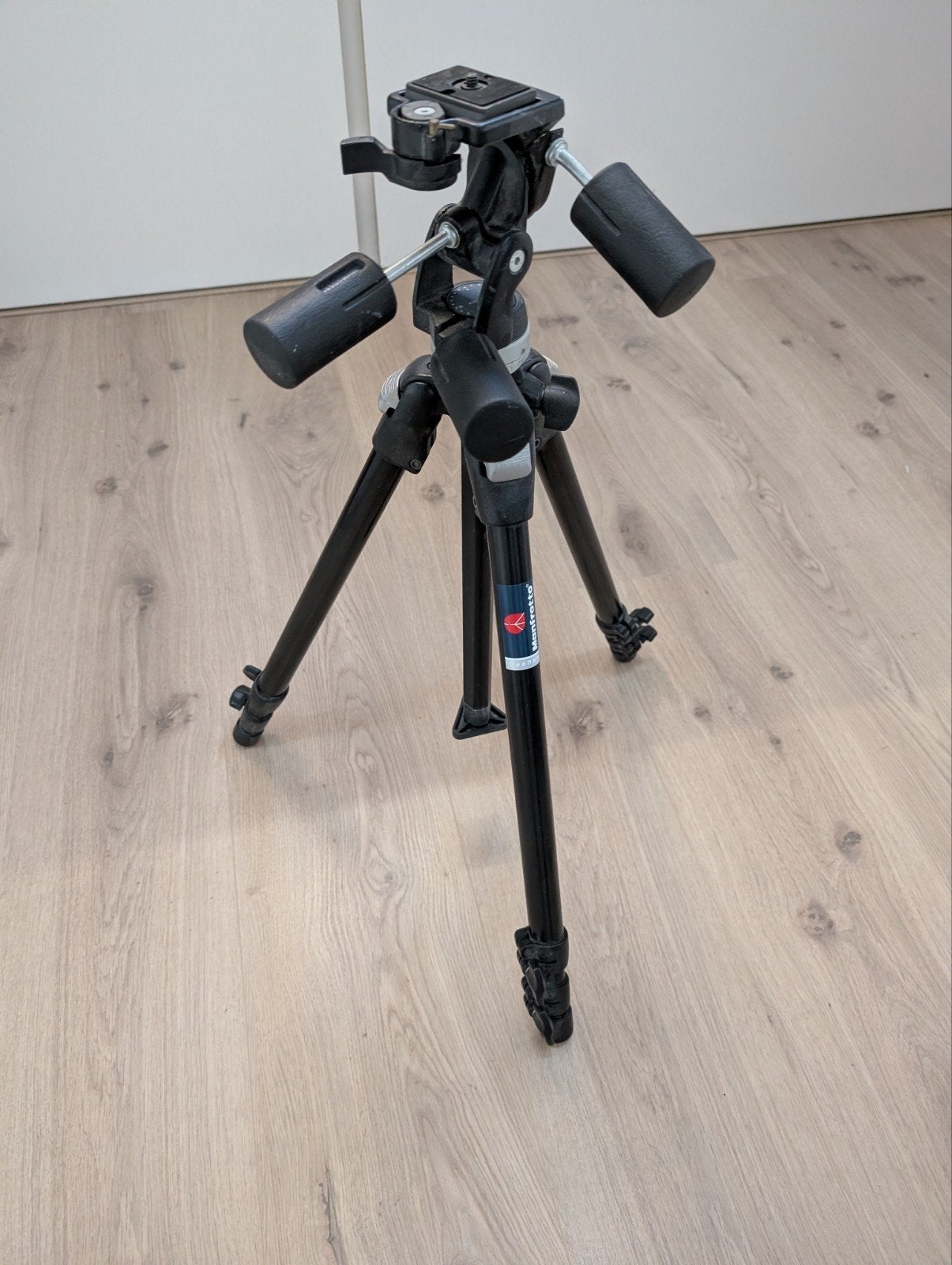 Manfrotto statief 190DB met Manfrotto 141 RC statiefkop, Ophalen, Driepoot, Zo goed als nieuw, 175 cm of meer