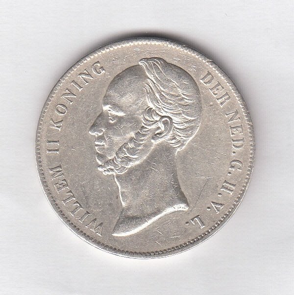 Willem II - 2 1/2 gulden 1847 hele mooie kwaliteit -Sch.514, Postzegels en Munten, Munten | Nederland, Verzenden, Zilver, Losse munt