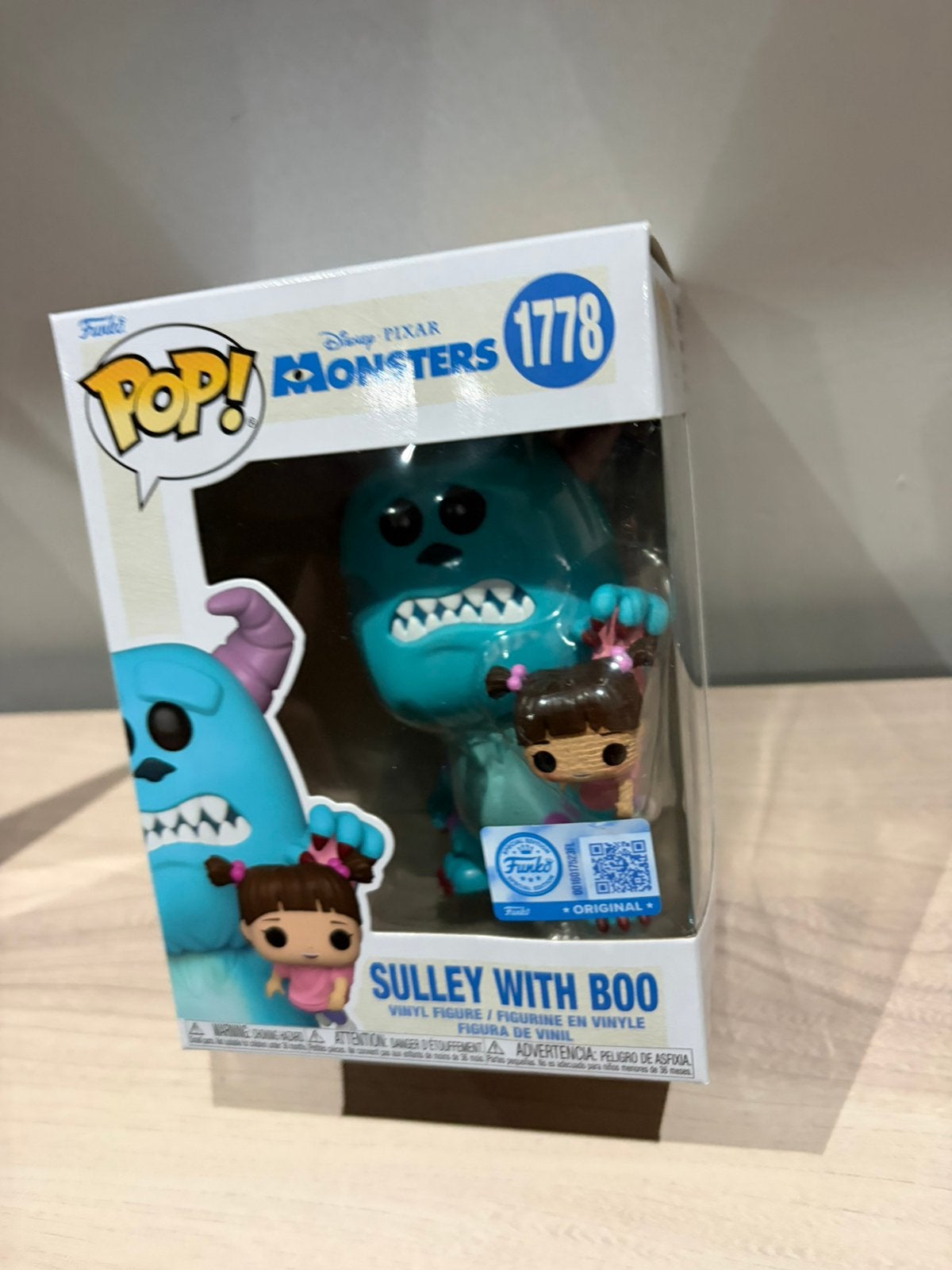 Sulley with Boo #1778 Funko Pop! Disney Monsters Inc. Vinyl, Funko Europe, Ophalen of Verzenden, Zo goed als nieuw, 4th floor, 1 Queen Caroline St, London W6 9YN, Verenigd Koninkrijk