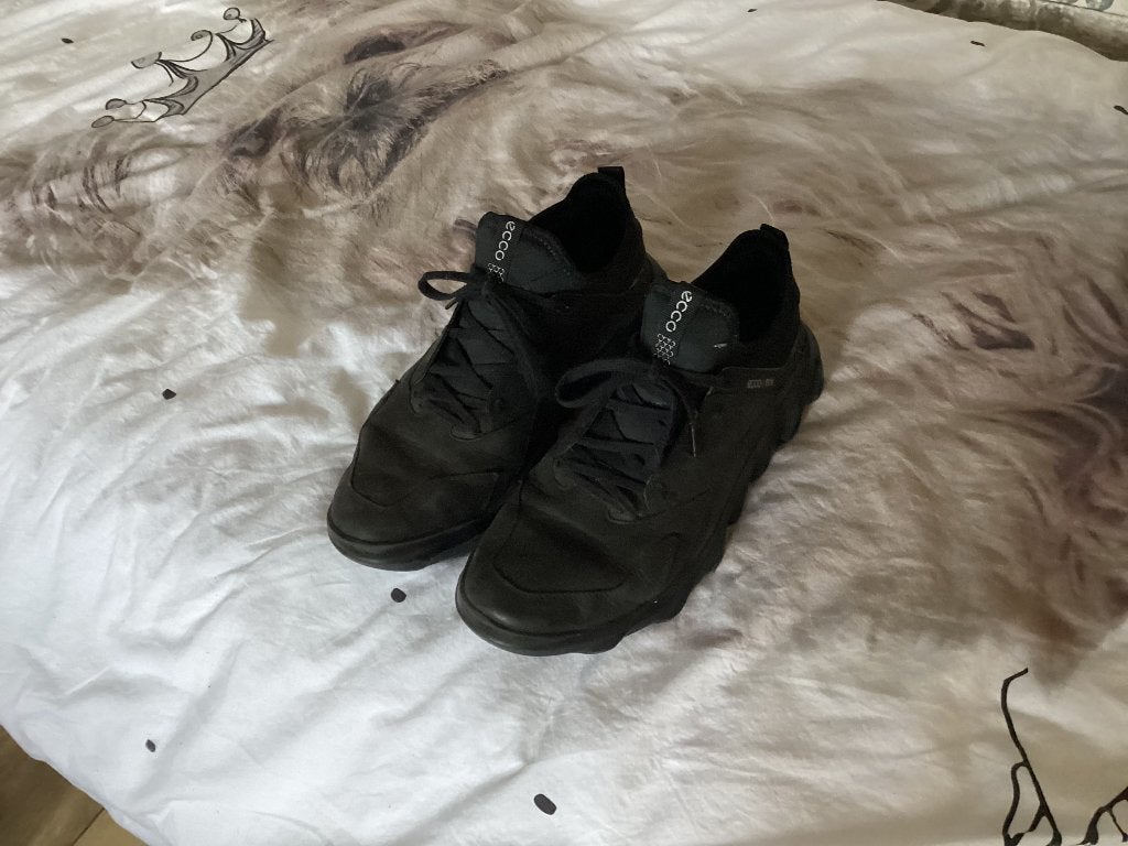 Ecco mx heren nubuck sneakers all black maat 42, Ecco, Zwart, Ophalen of Verzenden, Sneakers of Gympen