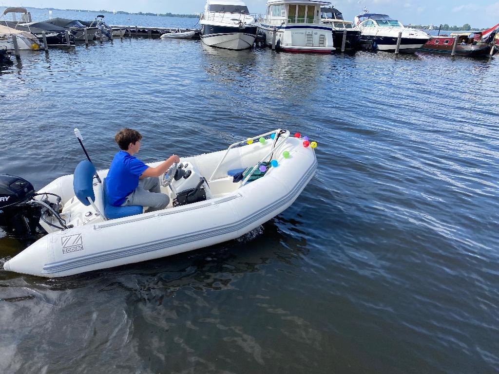Zodiac Rib rubberboat, Watersport en Boten, Ophalen, Gebruikt, Zodiac, Benzine