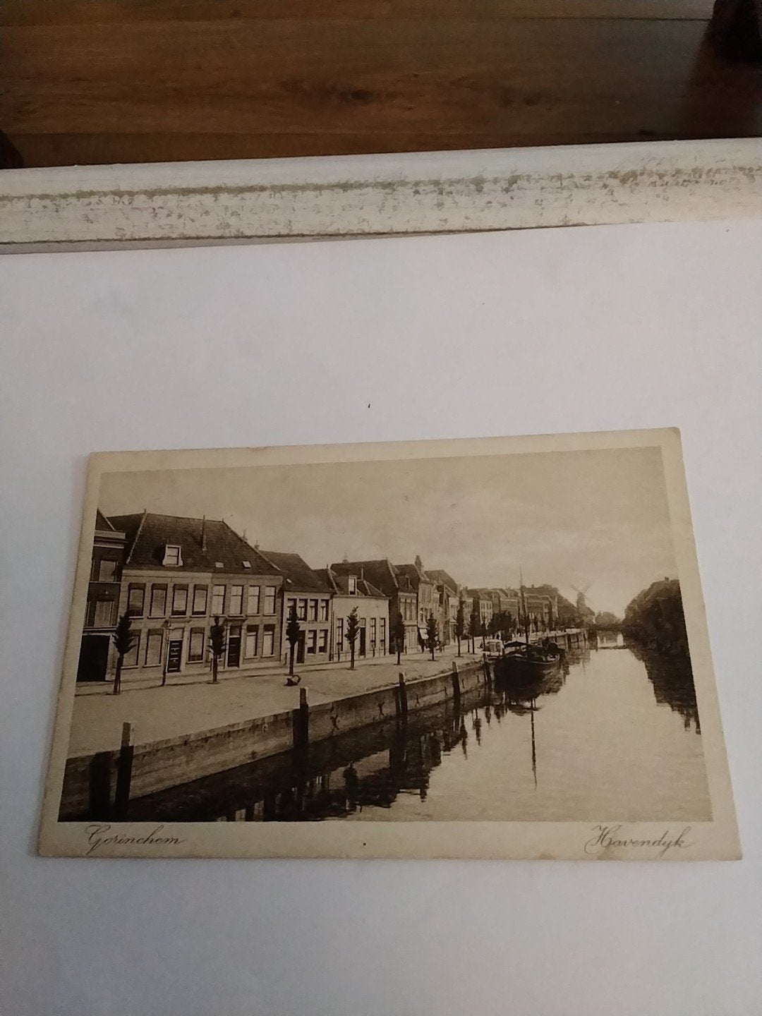 Oude Ansichtkaart Gorinchem, Havendijk - Gelopen 1918, Ophalen of Verzenden, Voor 1920, Gelopen, Zuid-Holland