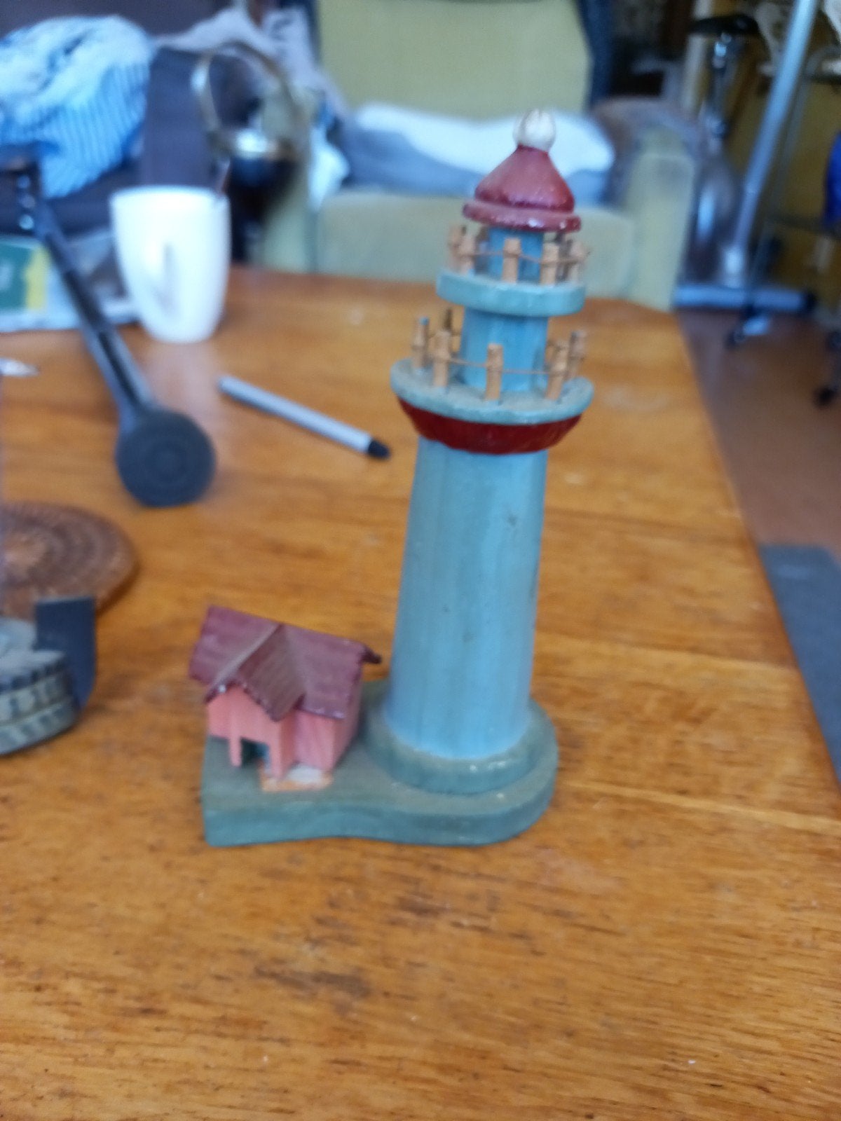 bootje vuurtoren molen en doodskop, Minder dan 50 cm, Ophalen of Verzenden, Zo goed als nieuw, Minder dan 100 cm