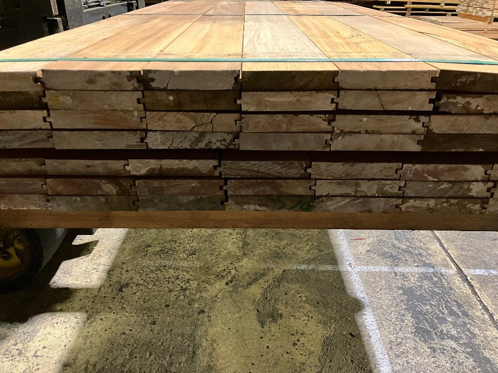 Vlonderplanken-planken-schutting-Hardhout-Timborana-28x135mm, Ophalen, Nieuw, Hout