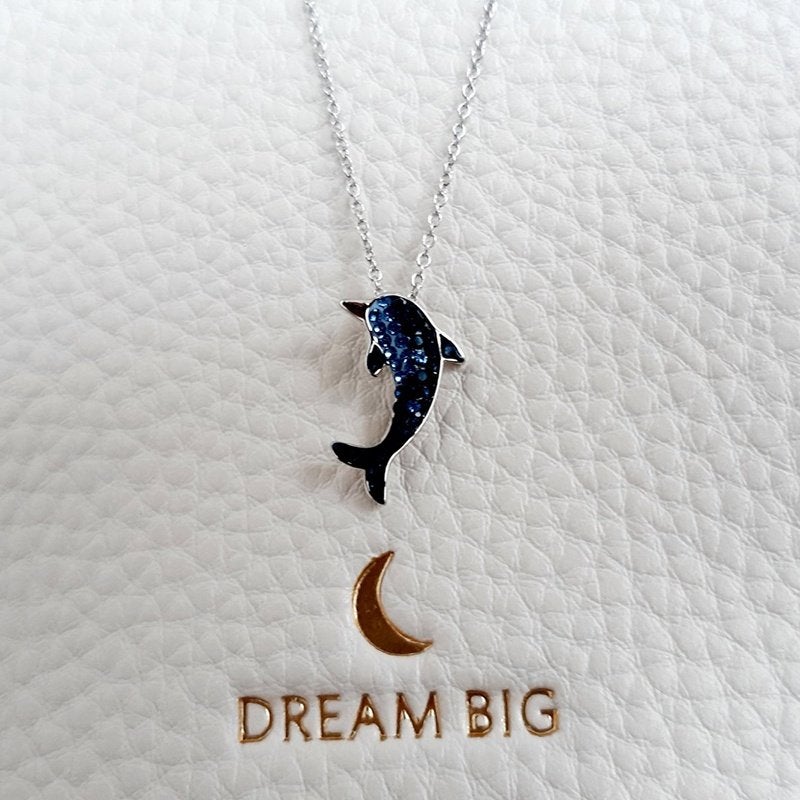 Dolfijn ketting, Verzenden, Cuijk, Info@winkli.nl, Met kristal