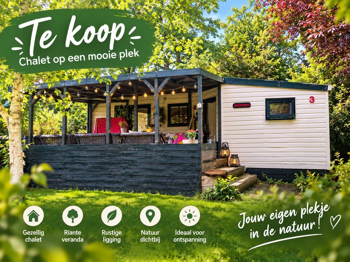 Gezellige chalet op Europarcs Zuiderzee Biddinghuizen