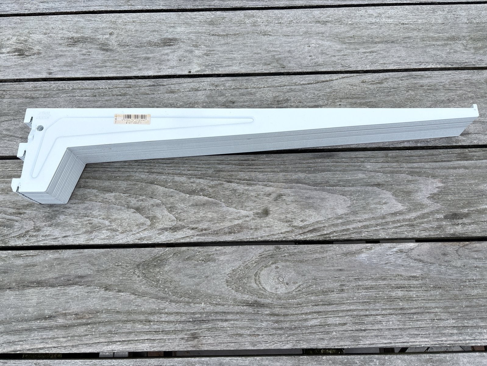 17 Witte plankdragers 60 cm voor Element System wandrails, Ophalen, Zo goed als nieuw