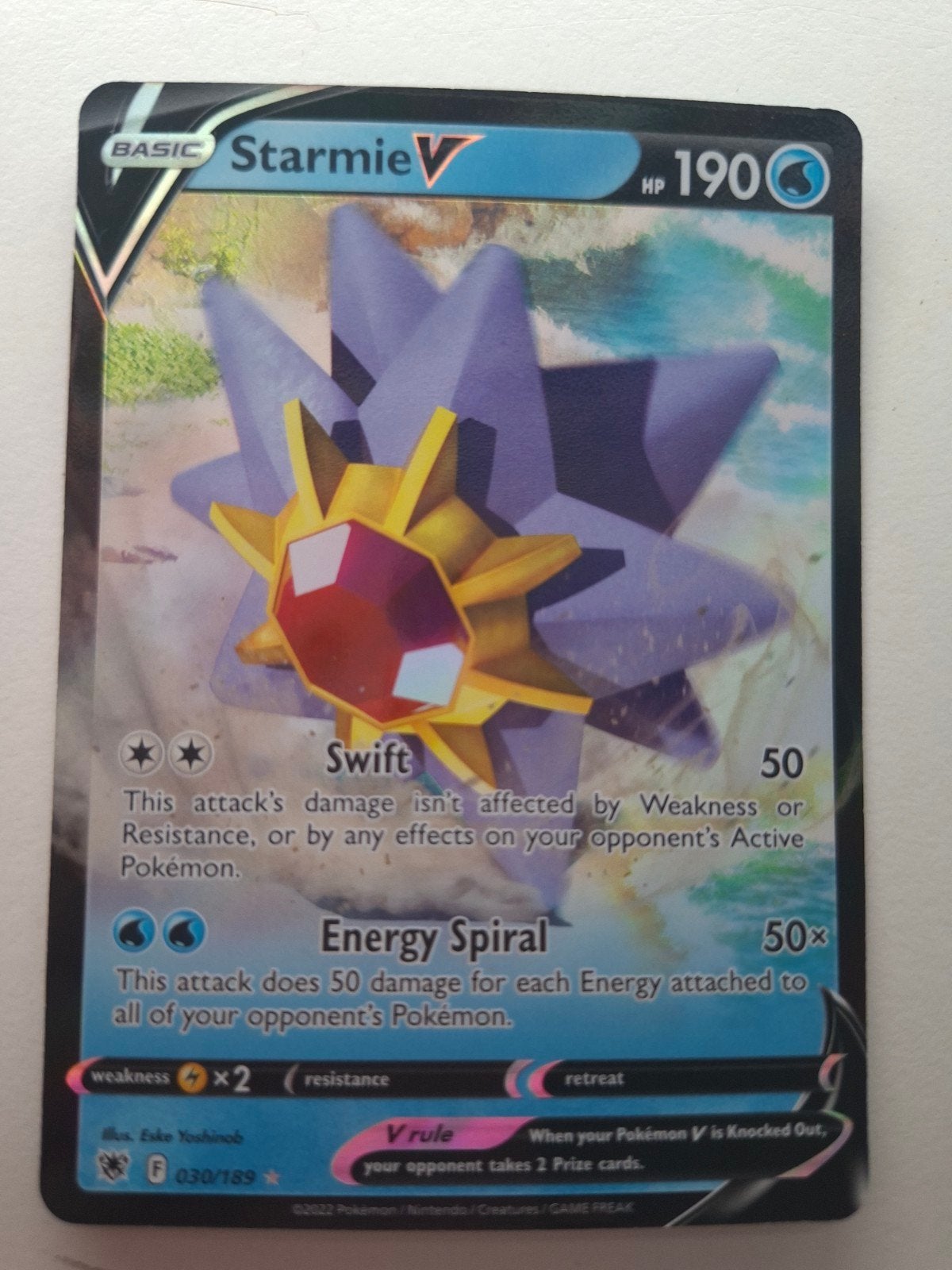 Pokémon TCG: Starmie V (030/189) - Astral Radiance, Hobby en Vrije tijd, Ophalen of Verzenden