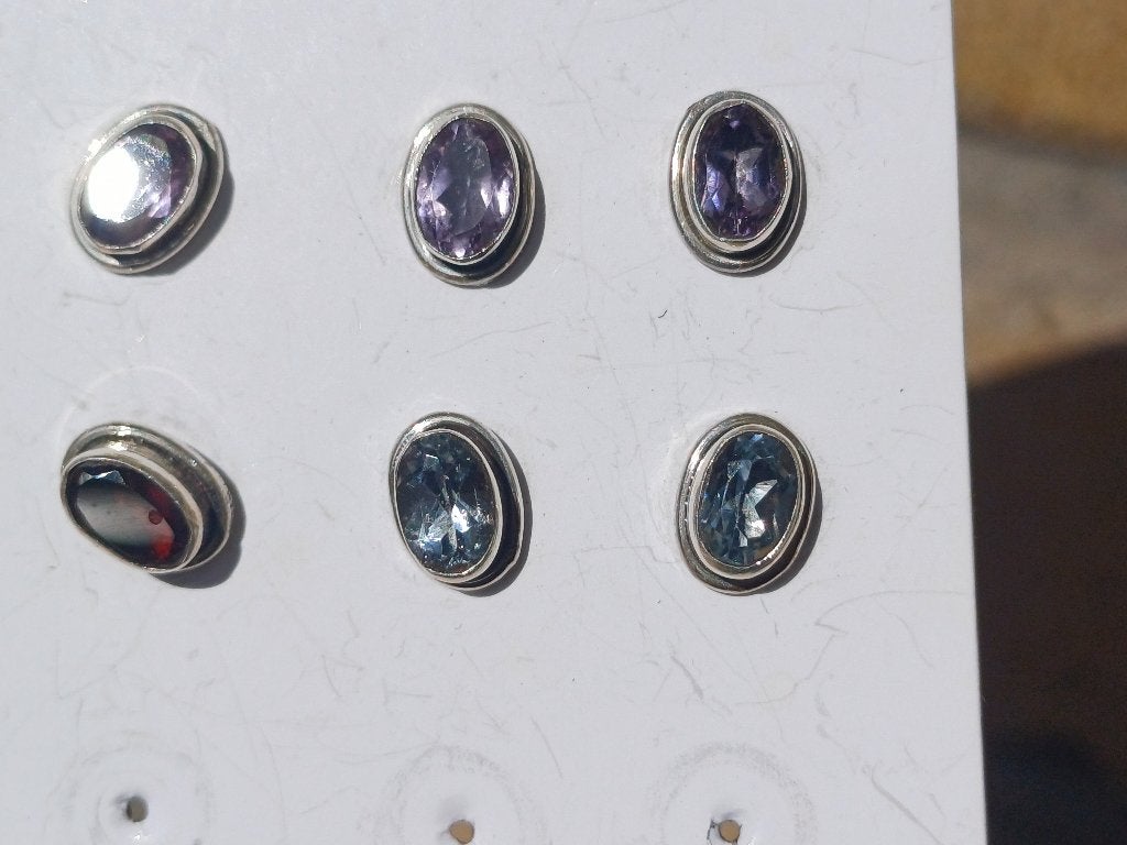 Vanoli 925 zilveren oorbellen / oorknopjes blauwe topaas, Sieraden, Tassen en Uiterlijk, Oorbellen, Daiva1973@hotmail.com, Vanoli